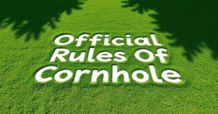 Official Rules Of Cornhole